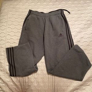 Adidas grey sweatpants size medium